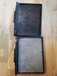 汚れたエコエア90のフィルター