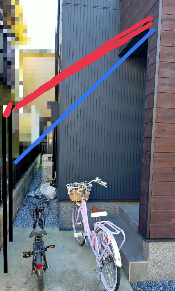 自転車置き場 屋根案